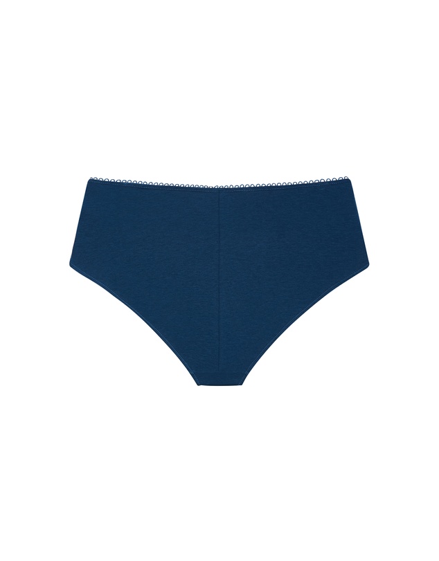 City Chic - Plus size Cassia Hi Brief - poseidon