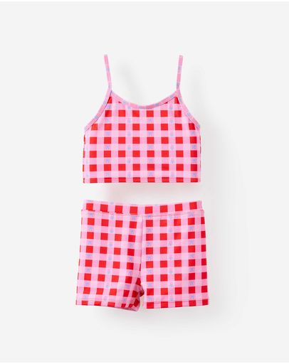 POP REDFLORAL GINGHAM