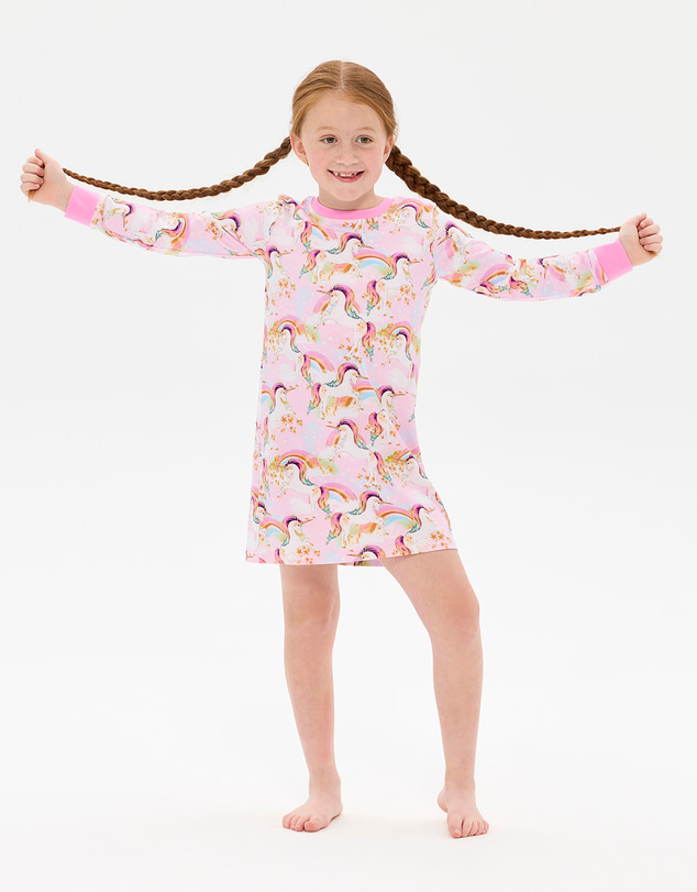 Rock Your Kid - Unicorn Pony Colour Pop Long Sleeve Lily Nightie