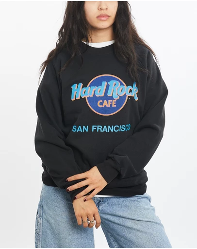 Vintage by The Real Deal - Pre Loved - Vintage 80s Hard Rock Cafe Sweatshirt