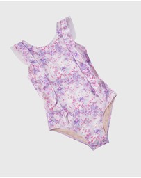 Aqua Blu Kids - Cherry Blossom Frill One Piece - Kids