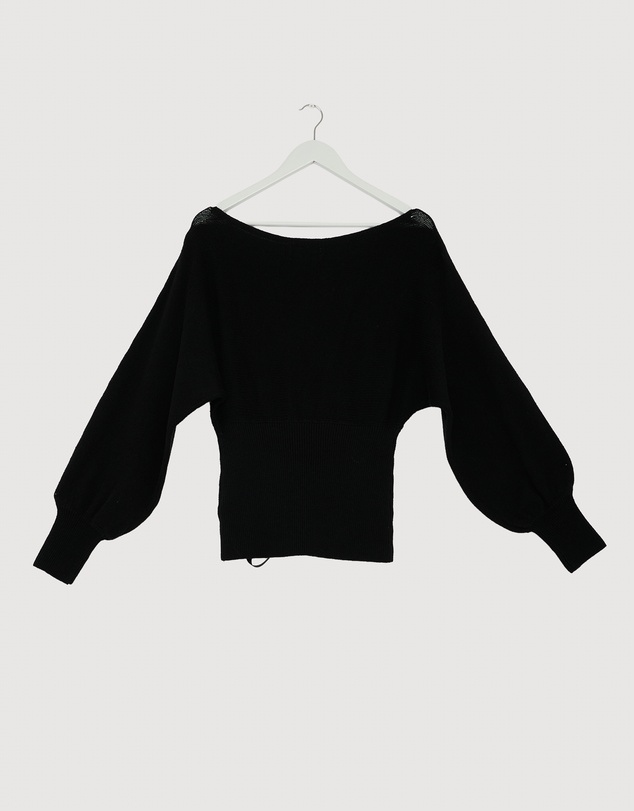 Revibe - Repaired Minima Esenciales Oriel Off Shoulder Knit Top - AU 8
