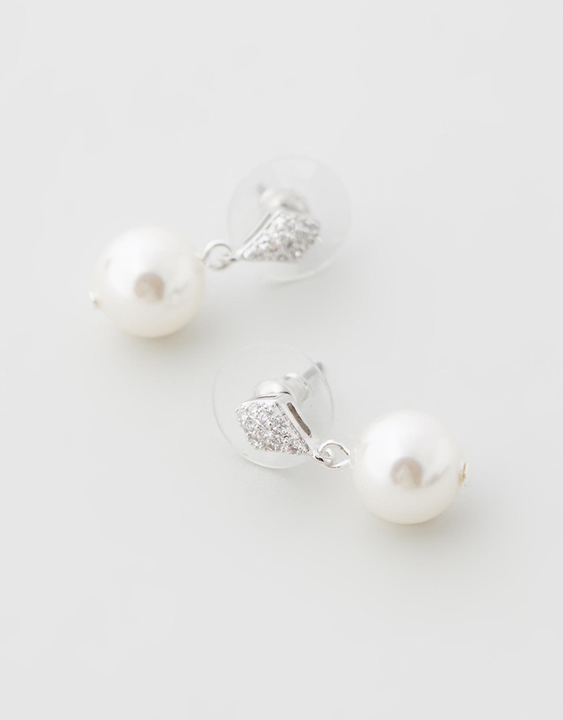 Stephanie Browne - Tiffany II Pearl Earrings