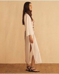 AUR OCEA - Bel Fiore Trellis Scallop Tunic Dress