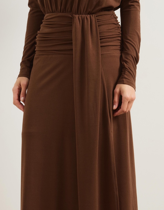 Atmos&Here - Dahlia Long Sleeve Jersey Midi Dress