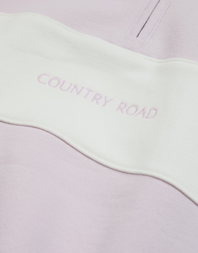 Country Road - Panelled 1/4 Zip Sweat