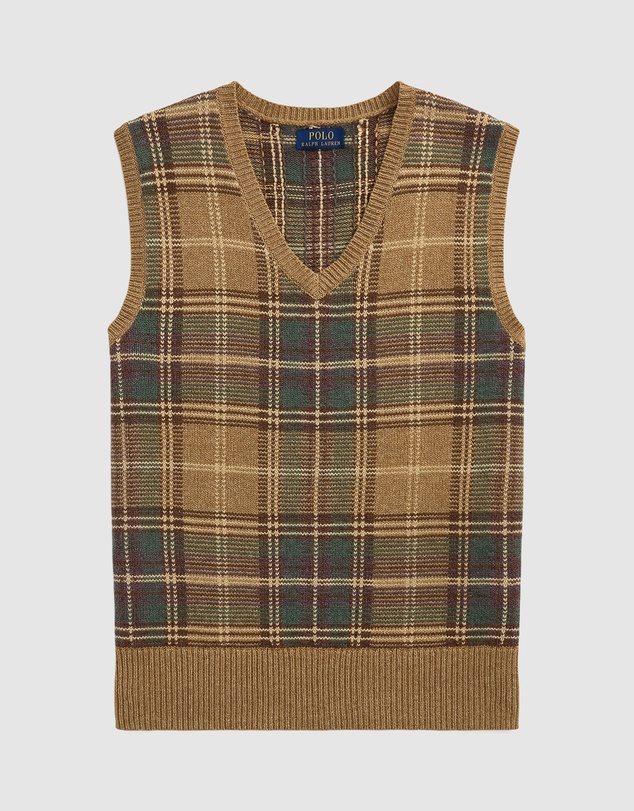 Polo Ralph Lauren - ICONIC EXCLUSIVE - Plaid Wool-Cotton Sweater Vest
