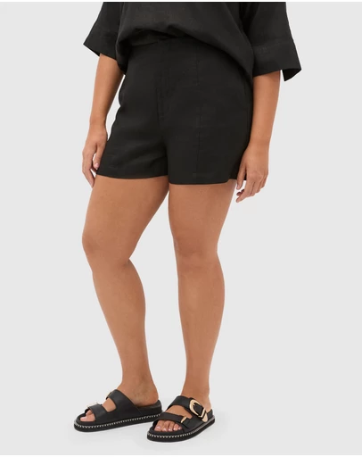 Seed Heritage - Core Linen High Rise Short