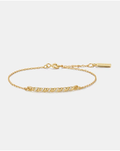 Ania Haie - Ania Haie Gold Twisted Bar Bracelet
