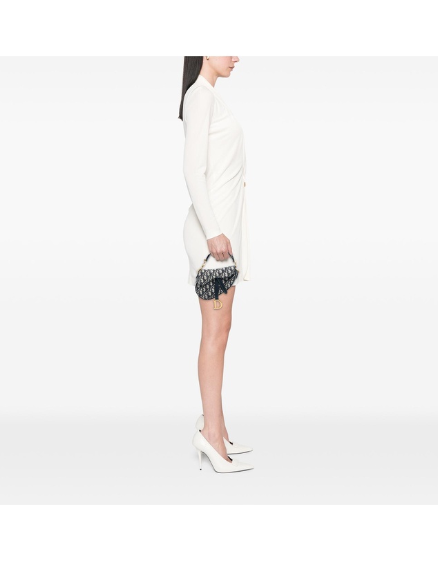 Pre-Loved by Azura Reborn - Pre-Loved Mini Oblique Canvas Saddle Bag