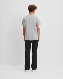 Country Road - Teen Recycled Cotton Blend Plain Cr Short Sleeve T-shirt