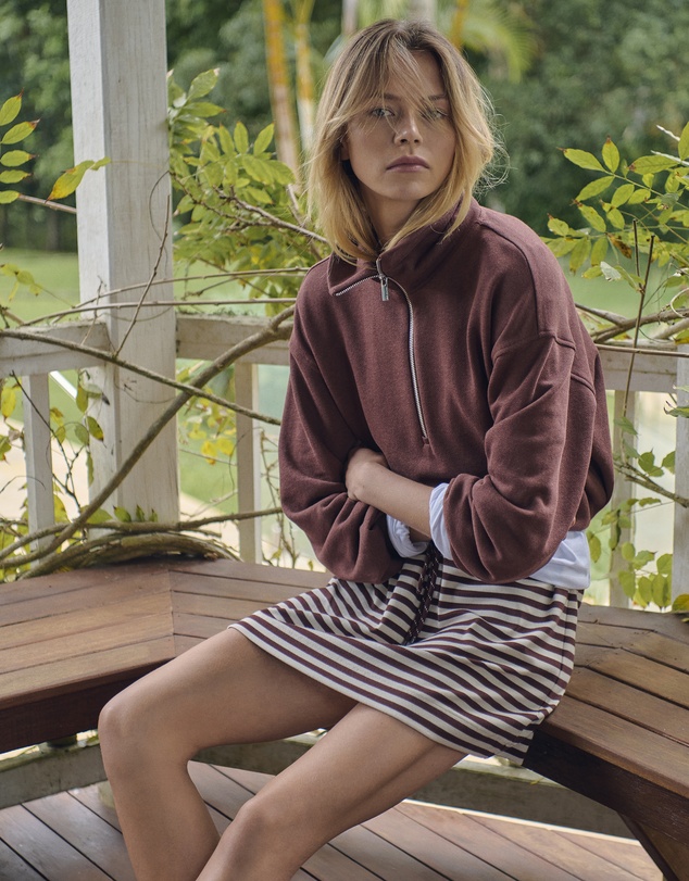 Country Road - Australian Cotton Funnel Neck Sweat
