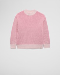 Country Road - Organically Grown Cotton Contrast Fisherman Knit