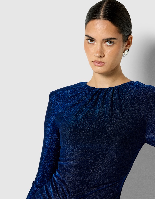 Montique - Dion Metallic Gown