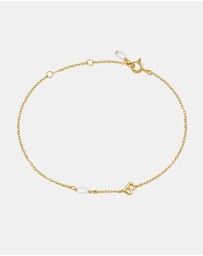 SAINT VALENTINE - Pearl Letter Bracelet - Gold