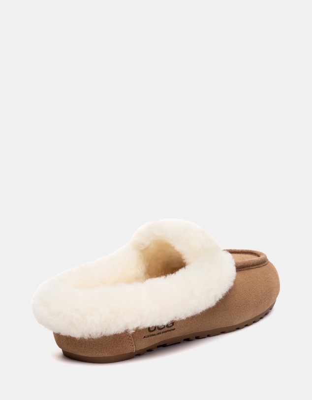 EVERAU - Australian Shepherd Ugg Noelle Cow Suede Upper Loafer Oxfords Flats