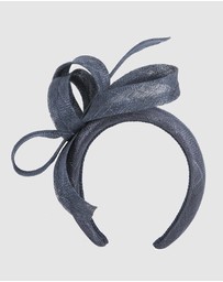 Max Alexander - Navy Sinamay Bow Racing Fascinator Headband
