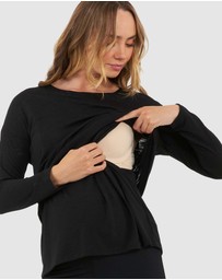 Ripe Maternity - Jazmin Long Sleeve Nursing Top