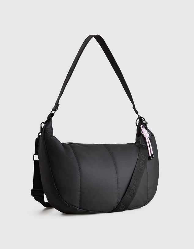 Nere - Coated Crescent Sling Bag