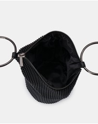 Olga Berg - Bianca Ball Mesh Handle Bag