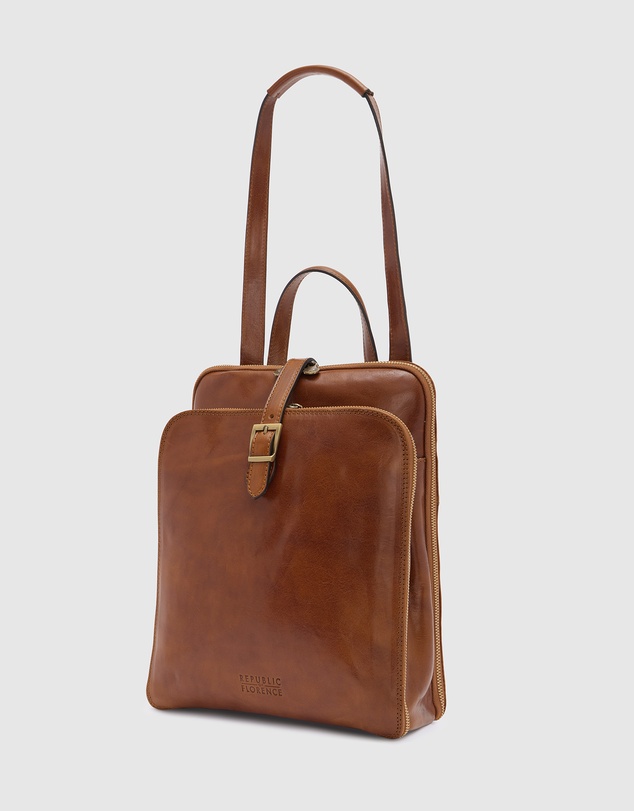 Florence - The Emma Tan 3-in-1 Convertible Backpack
