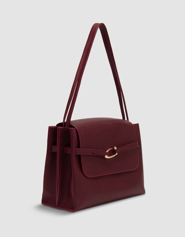 By Far - Cora Sour Cherry Lamb Nappa Leather Bag