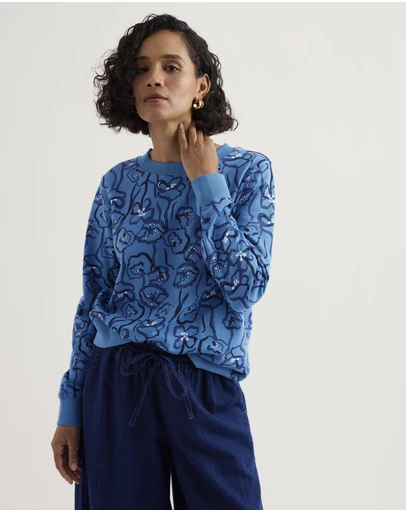 Seasalt - Bright Wave Crew Neck Sweatshirt