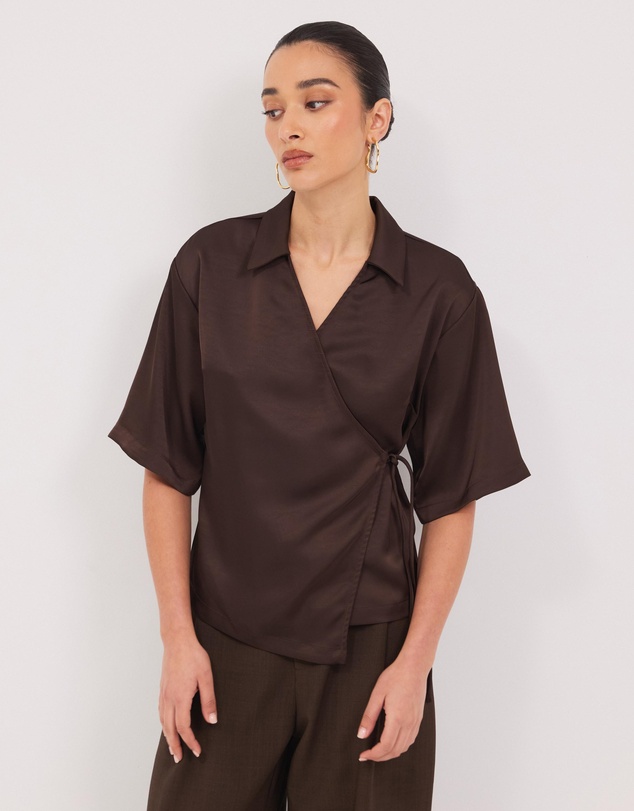 Calli - Easton Satin Shirt