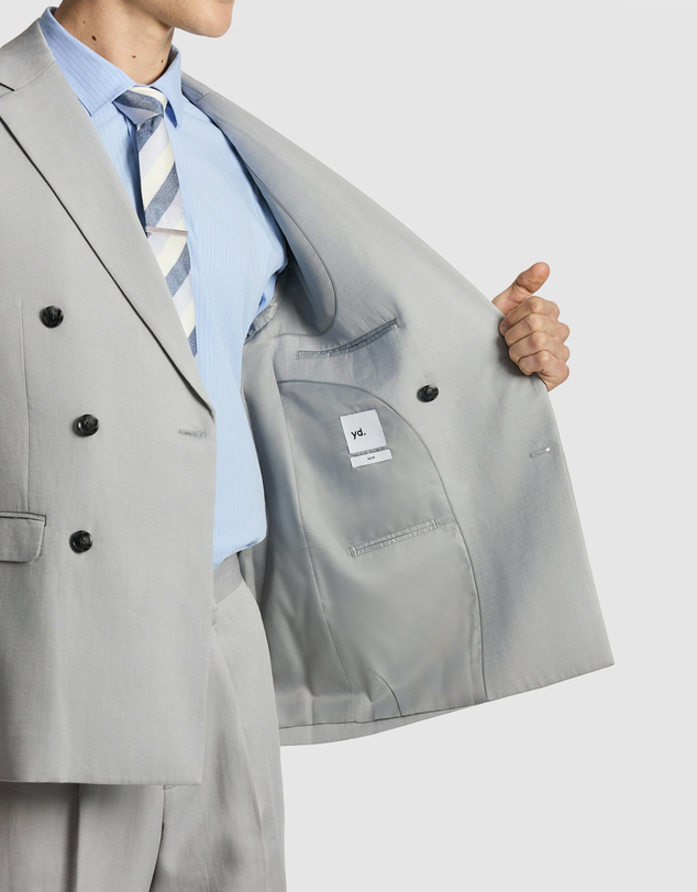 yd. - Odin Relaxed Fit Double Breasted Suit Jacket