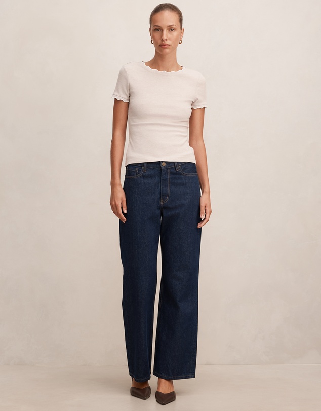 Forever New - Rebecca Scallop Trim T-shirt