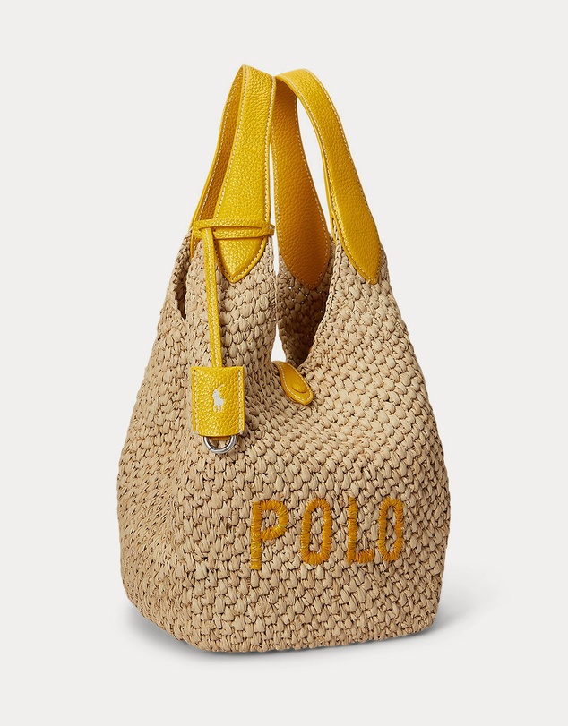 Polo Ralph Lauren - Polo Play Raffia-Leather Logo Tote