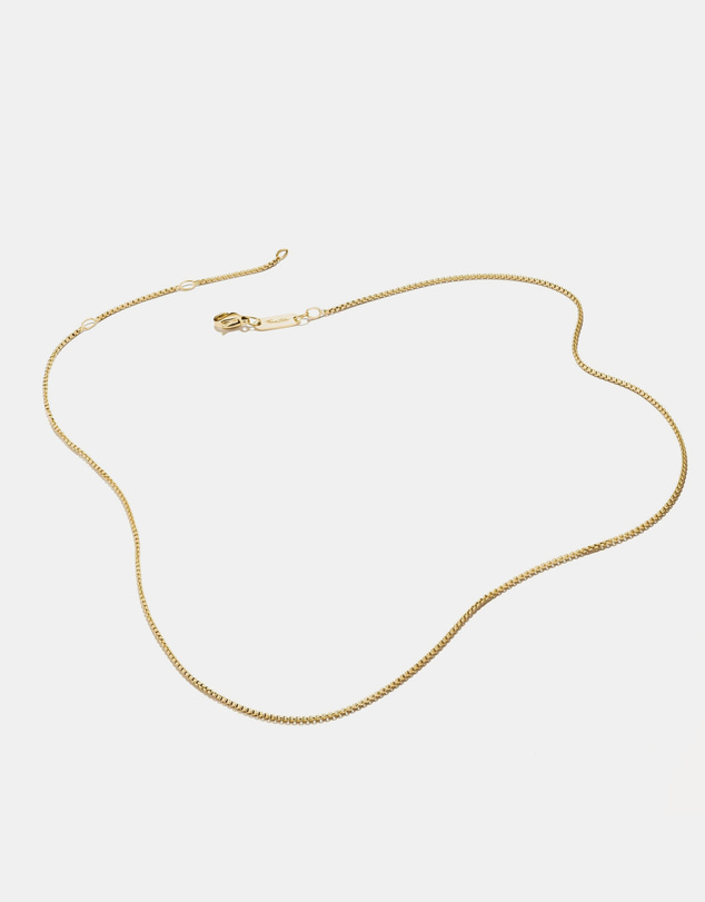 THOMAS SABO - Gold-Tone Stainless Steel Box Chain Necklace 1mm