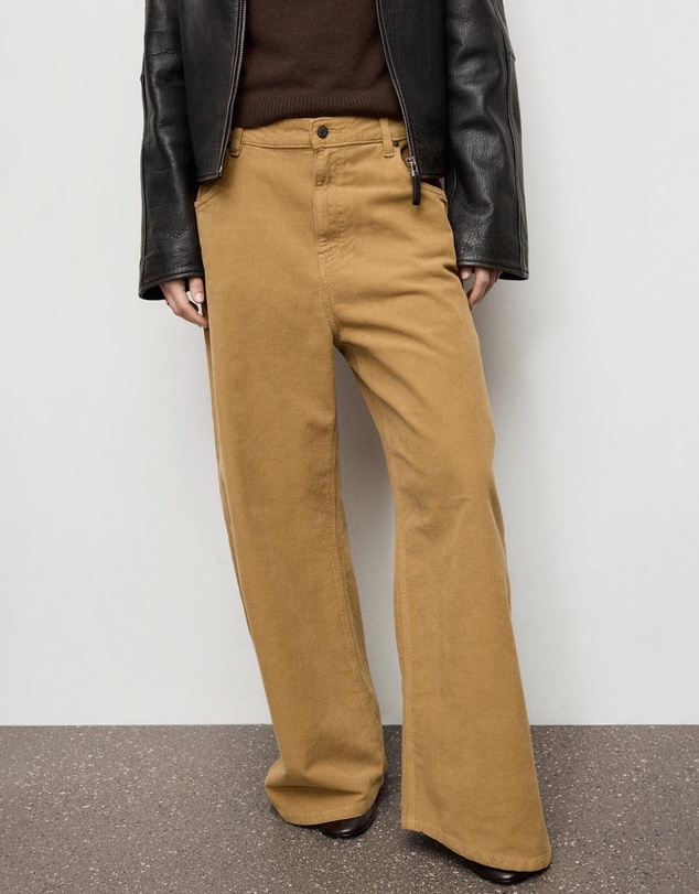 M.N.G - Wide-Leg Low-Rise Corduroy Jeans