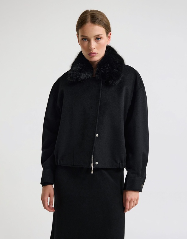 Oxford - Freja Detatch Faux Fur Trim Jacket