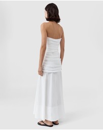 St. Agni - Gathered Strapless Longline Dress