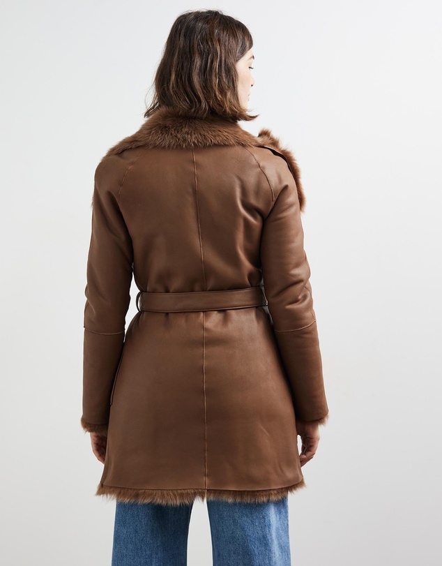 West 14th - Chelsea Slouch Shearling Coat