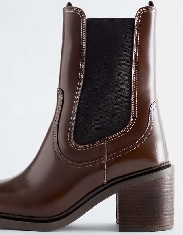 & Other Stories - Heeled Leather Chelsea Boots