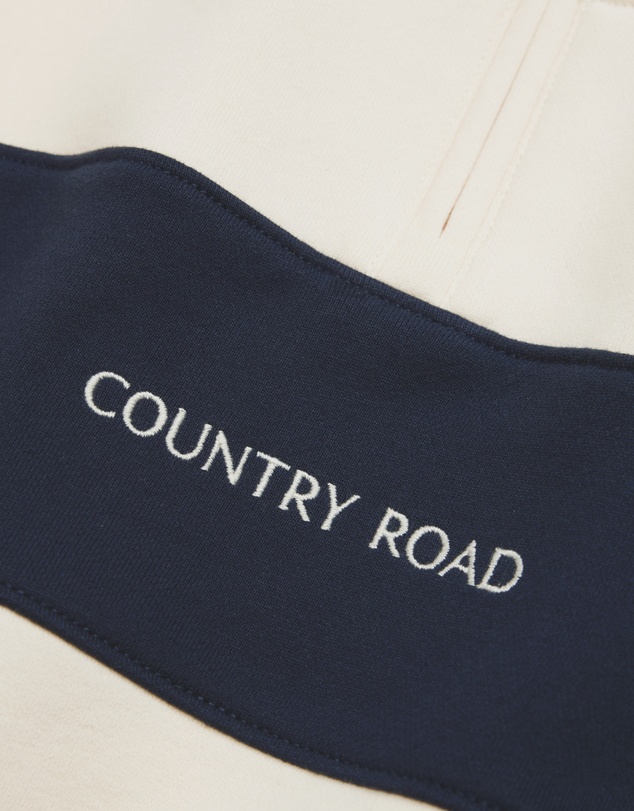 Country Road - Panelled 1/4 Zip Sweat