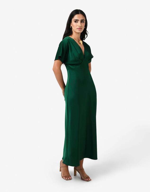 Forcast - Catalina V-Neck Satin Dress