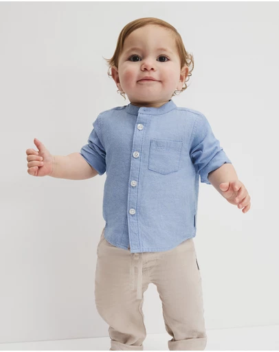 Country Road - Long Sleeve Chambray Shirt