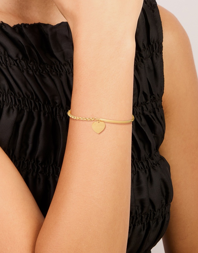 Lovisa - Waterproof Gold Plated Stainless Steel Love Engravable Bracelet