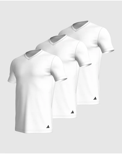 adidas Sportswear - 3 Pack Active Core Cotton V-Neck T-Shirt