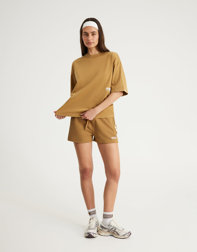 Upstate - Transit T-Shirt - Toffee/Snow Wash