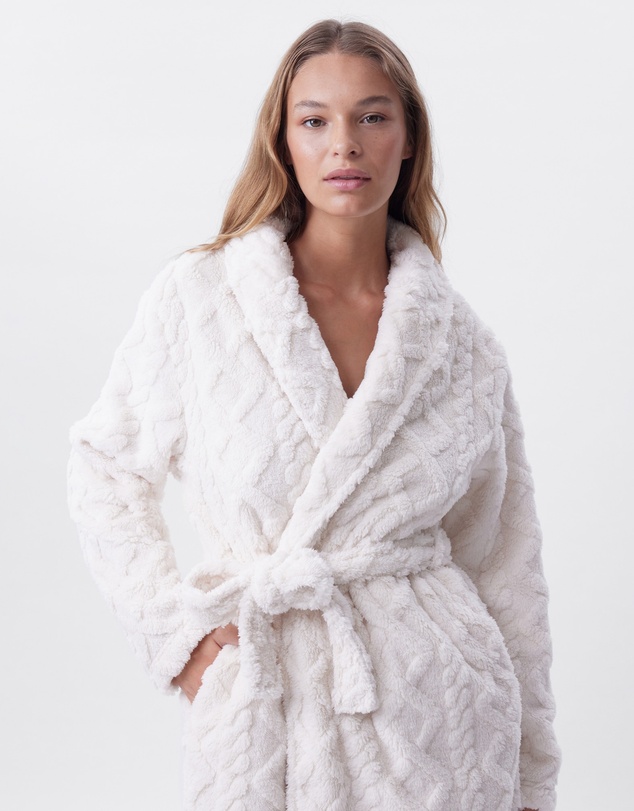 Bras N Things - Kaia Short Gown - Ivory