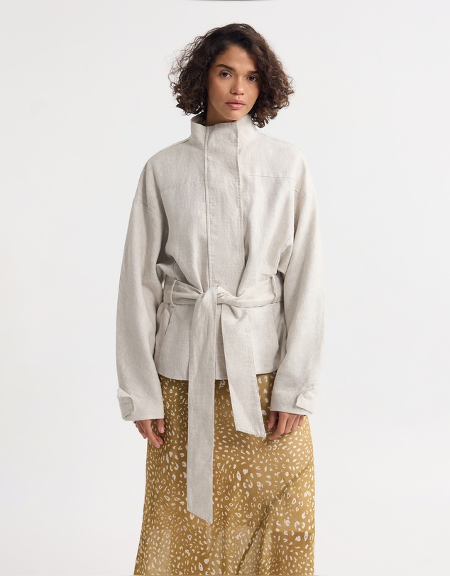 Oxford - Prudence Belt French Linen Jacket