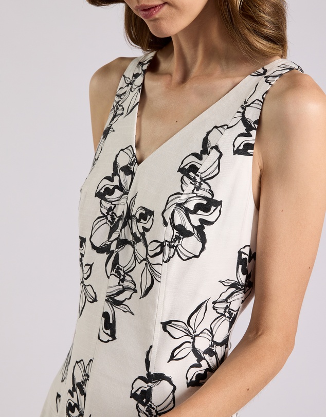 David Lawrence - Lyla Stretch Linen Dress