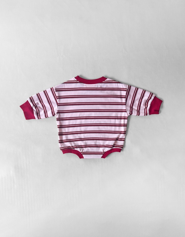 Tiny Trove - Mattie Stripe Cotton Bodysuit - Babies
