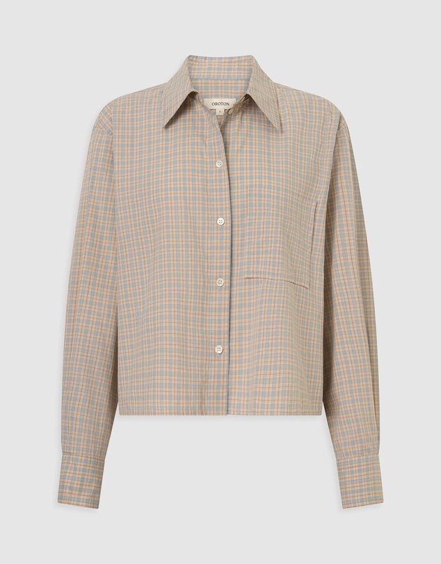 Oroton - Soft Check Button Shirt