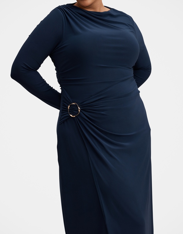 Forever New Curve - Kingsley Curve Hardware Jersey Midi Dress