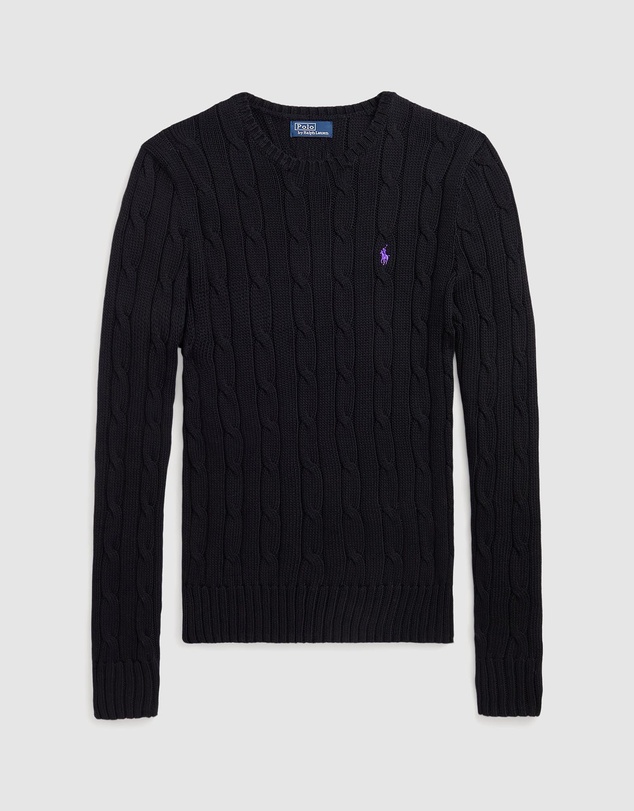 Polo Ralph Lauren - Julianna Cable Knit Cotton Crewneck Sweater